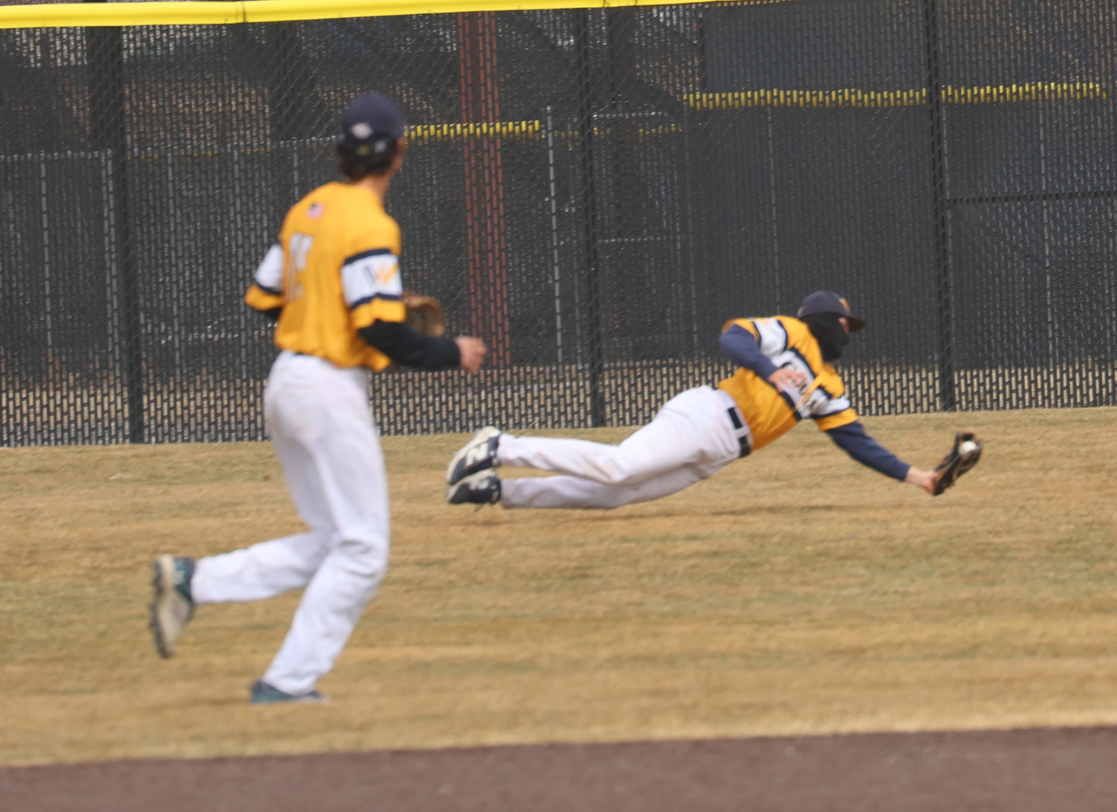 Action against Southeast early in the season at Cleveland Field.
