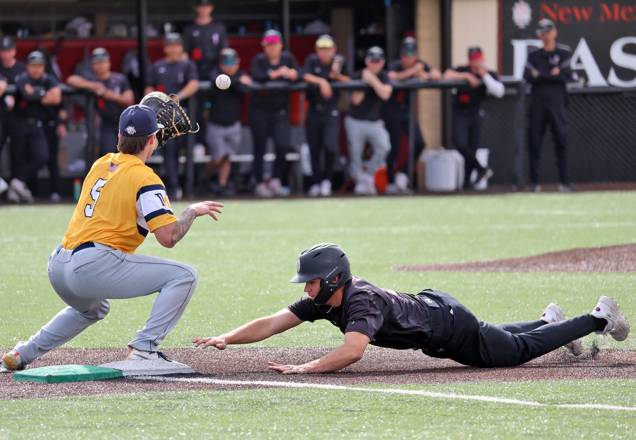 Action from Saturday's game with New Mexico Military. (photo from NMMI Athletics Facebook page).