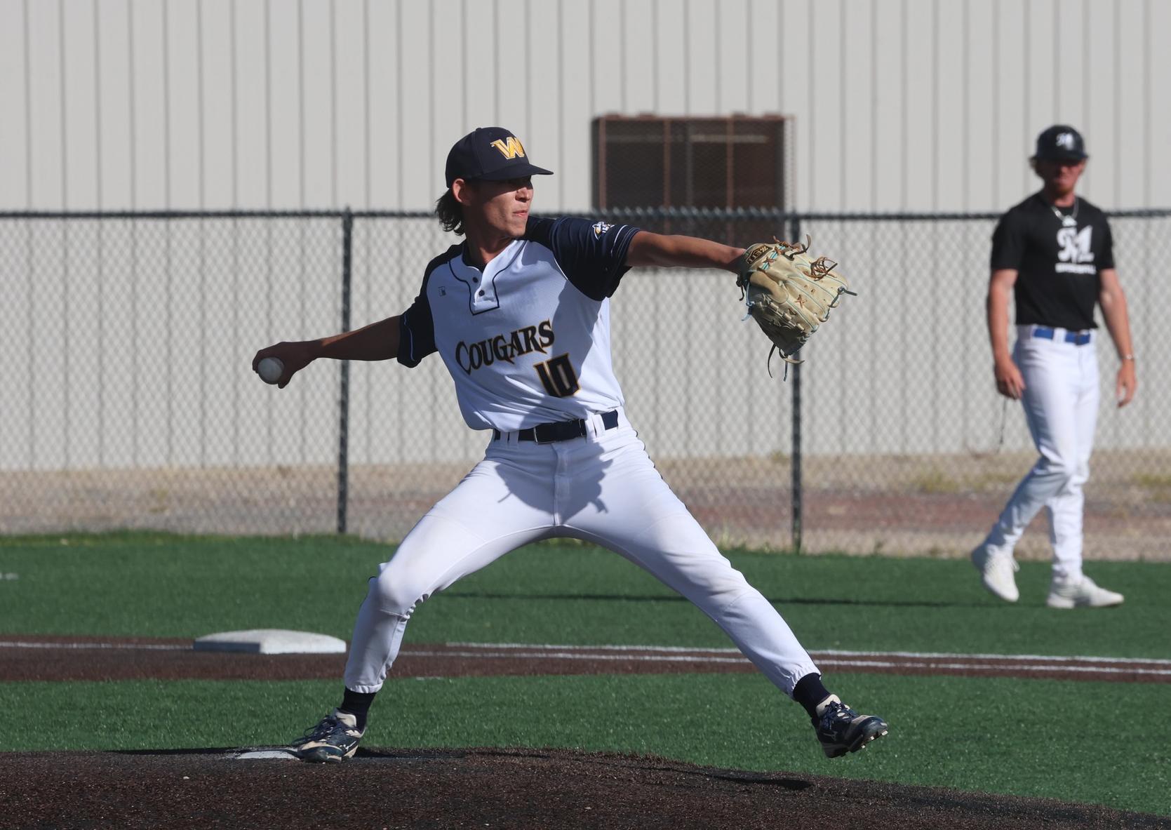 Marshall Forsyth delivers a pitch against McCook on Wednesday at Cleveland Field.
