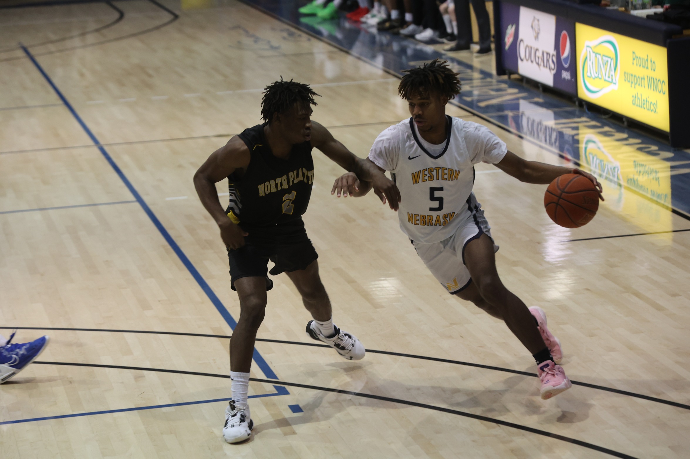 Biko Johnson in action against North Platte.