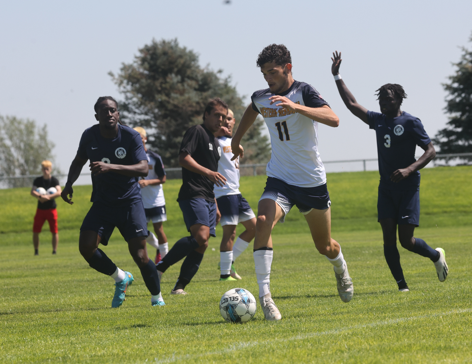 Men's soccer action against Southeast.
