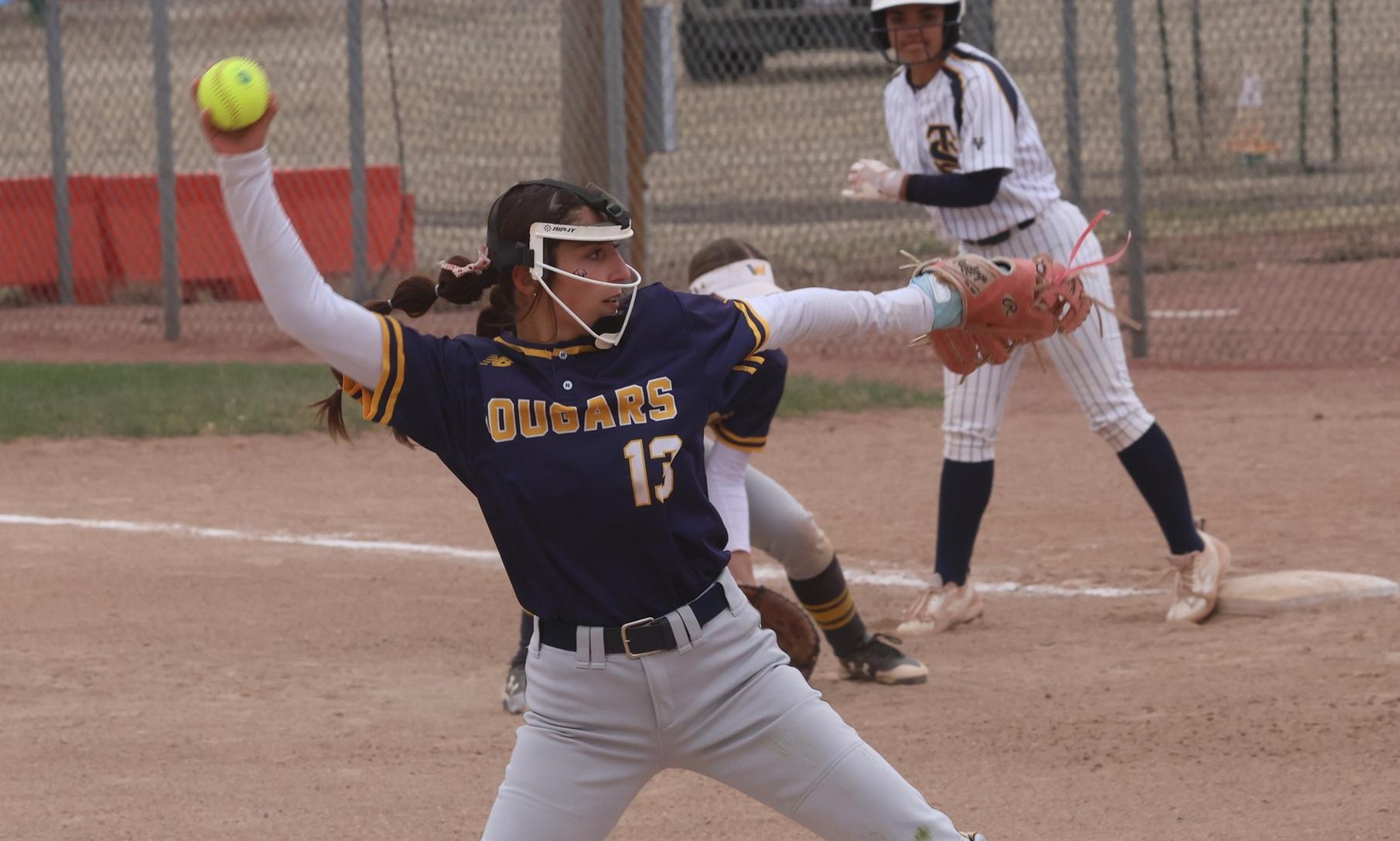 Mia Migliaccio struck out 10 as WNCC sweot North Platte on the road.