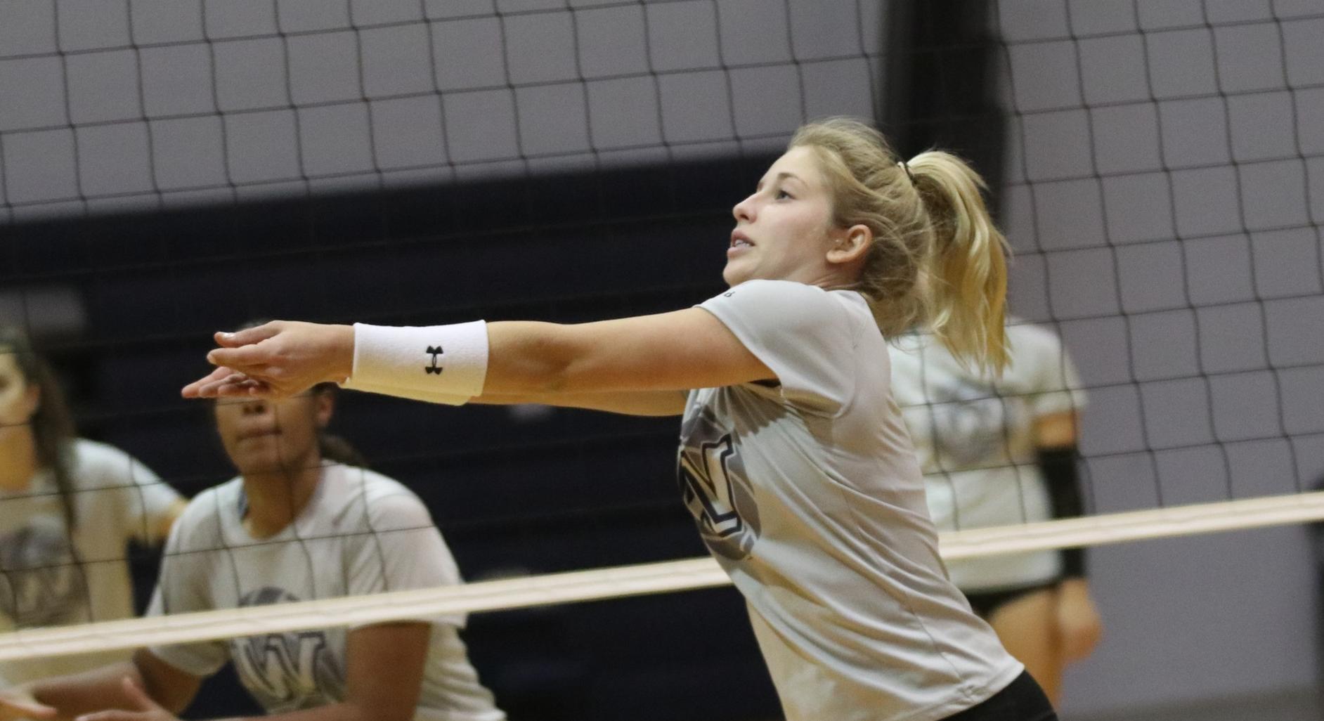 WNCC volleyball splits matches on Saturday